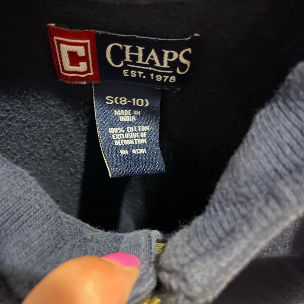 Chaps Classic Blue Cotton Sweater
